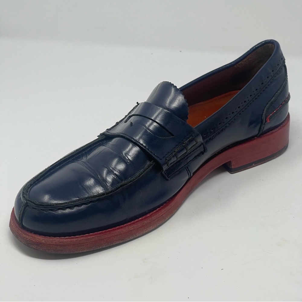 Tommy Hilfiger Navy and Red Loafers